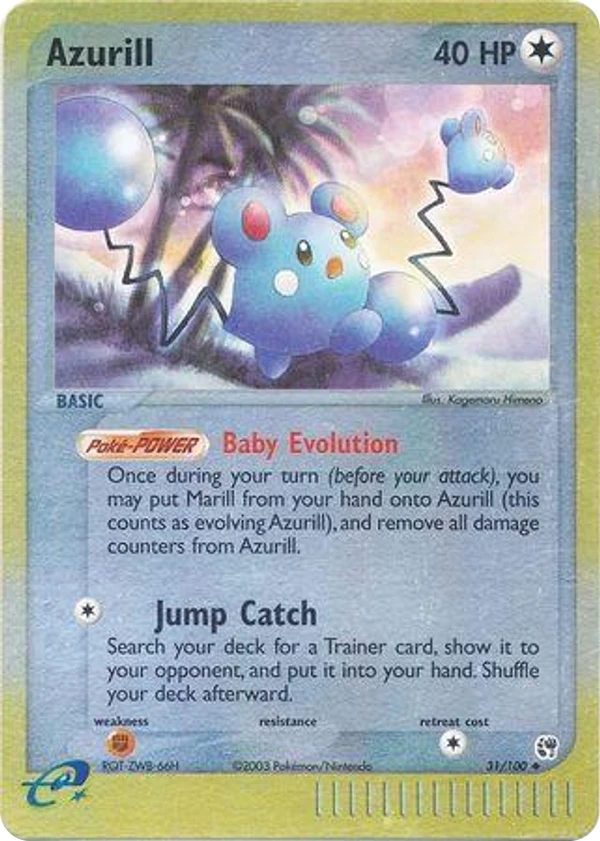 Azurill — Sandstorm #031 / 100
