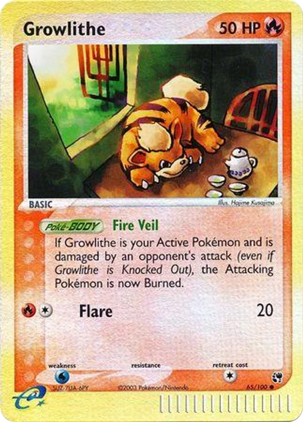 Growlithe — Sandstorm #065 / 100