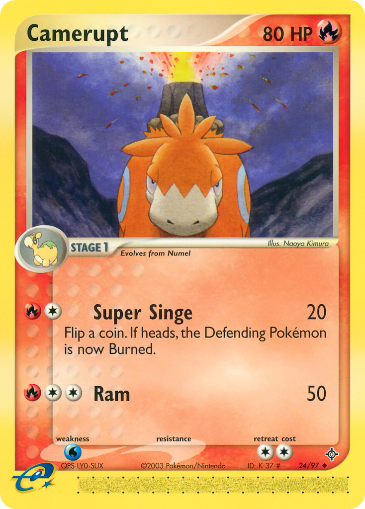 Camerupt — Dragon #024 / 97