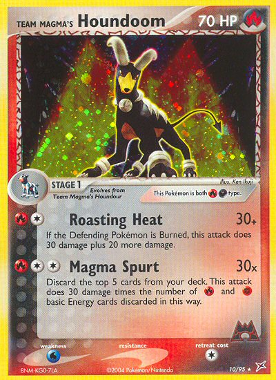 Team Magma's Houndoom — Team Magma vs Team Aqua #010 / 95