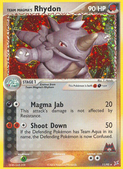 Team Magma's Rhydon — Team Magma vs Team Aqua #011 / 95