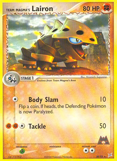 Team Magma's Lairon — Team Magma vs Team Aqua #020 / 95