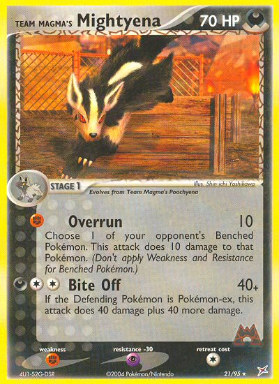 Team Magma's Mightyena — Team Magma vs Team Aqua #021 / 95
