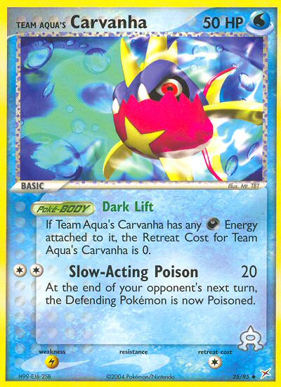 Team Aqua's Carvanha — Team Magma vs Team Aqua #025 / 95