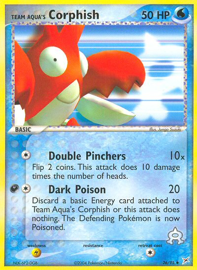 Team Aqua's Corphish — Team Magma vs Team Aqua #026 / 95