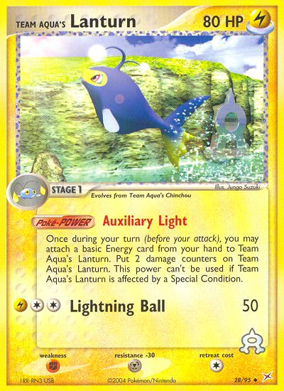 Team Aqua's Lanturn — Team Magma vs Team Aqua #028 / 95