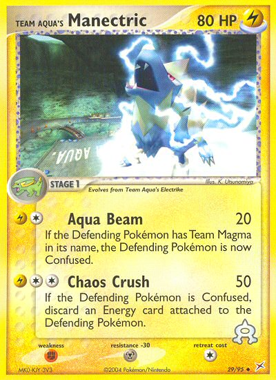 Team Aqua's Manectric — Team Magma vs Team Aqua #029 / 95