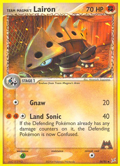 Team Magma's Lairon — Team Magma vs Team Aqua #036 / 95