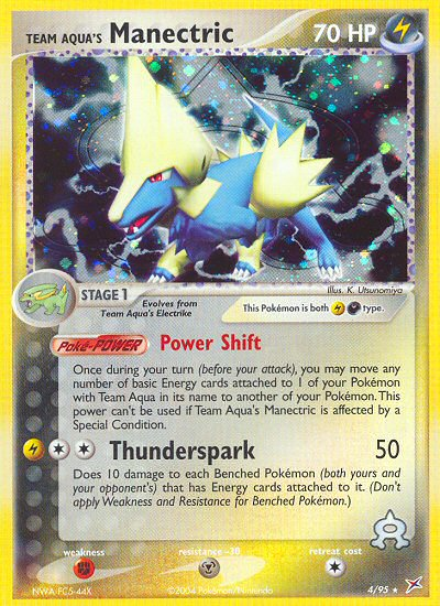 Team Aqua's Manectric — Team Magma vs Team Aqua #004 / 95
