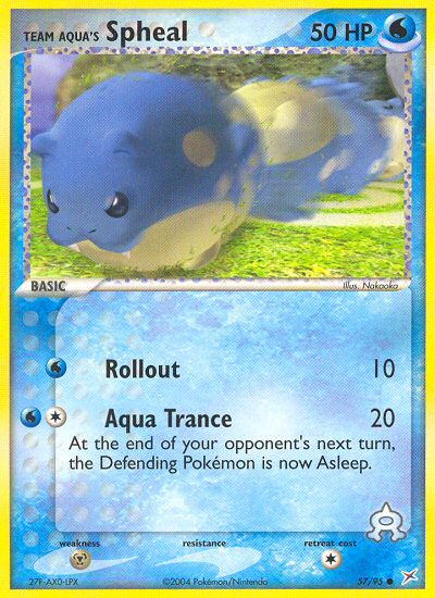 Team Aqua's Spheal — Team Magma vs Team Aqua #057 / 95