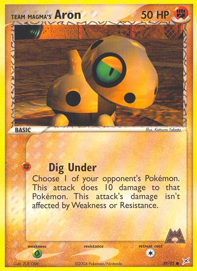 Team Magma's Aron — Team Magma vs Team Aqua #059 / 95