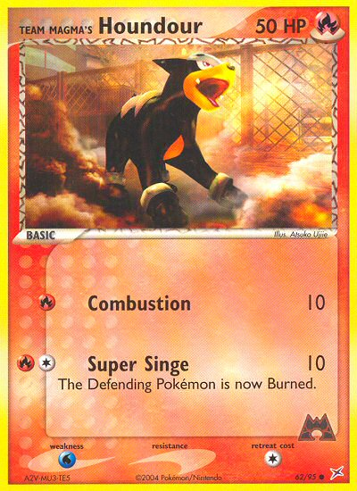 Team Magma's Houndour — Team Magma vs Team Aqua #062 / 95