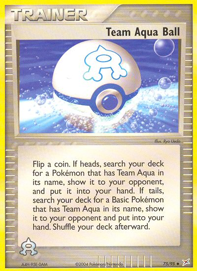 Team Aqua Ball — Team Magma vs Team Aqua #075 / 95