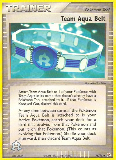 Team Aqua Belt — Team Magma vs Team Aqua #076 / 95