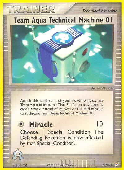 Team Aqua Technical Machine 01 — Team Magma vs Team Aqua #079 / 95