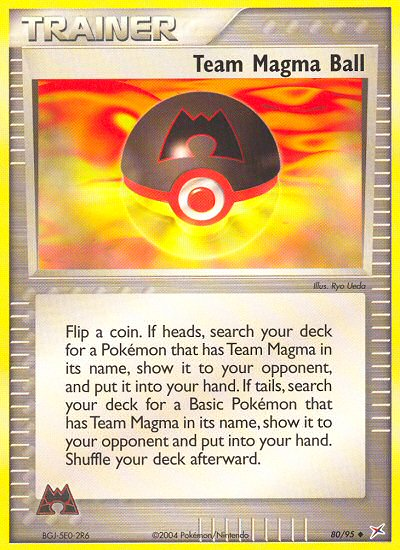 Team Magma Ball — Team Magma vs Team Aqua #080 / 95