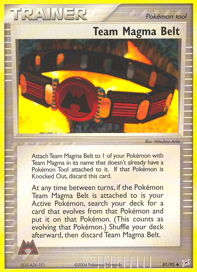 Team Magma Belt — Team Magma vs Team Aqua #081 / 95