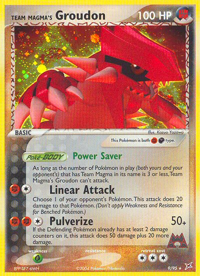 Team Magma's Groudon — Team Magma vs Team Aqua #009 / 95