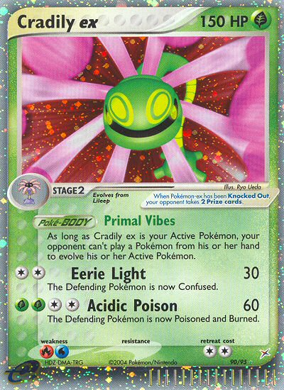 Cradily ex — Team Magma vs Team Aqua #090 / 95