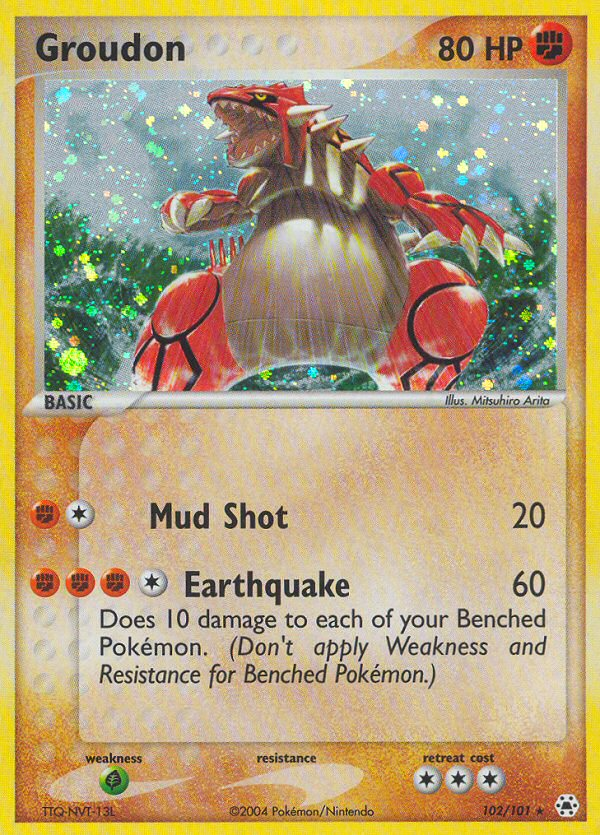 Groudon — Hidden Legends #102 / 101