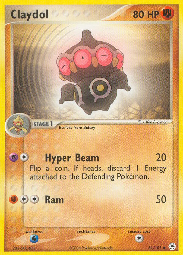 Claydol — Hidden Legends #031 / 101