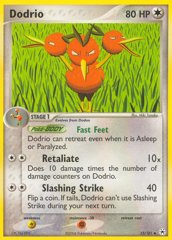 Dodrio — Hidden Legends #033 / 101