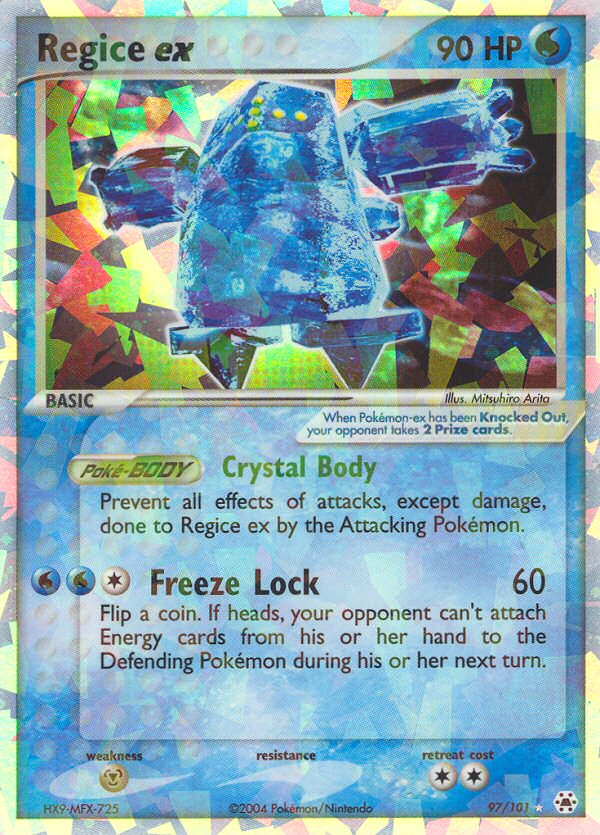 Regice ex — Hidden Legends #097 / 101