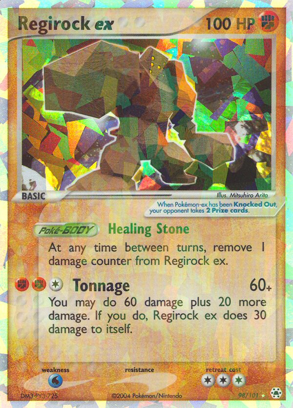 Regirock ex — Hidden Legends #098 / 101