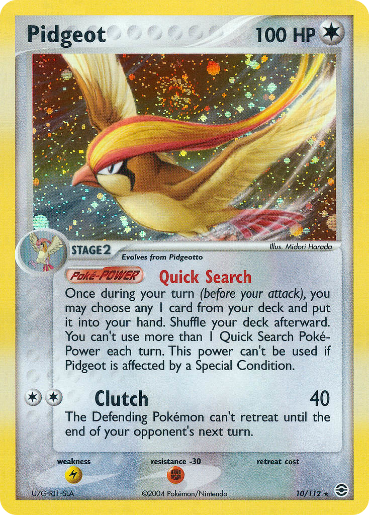 Pidgeot — FireRed & LeafGreen #010 / 112