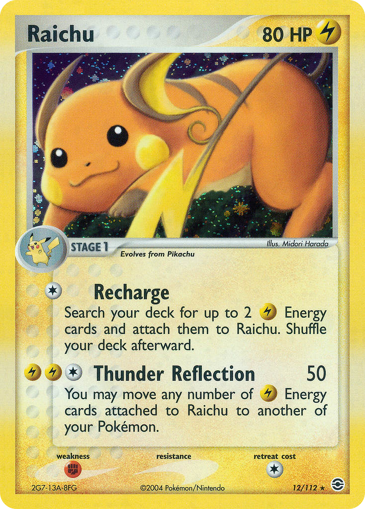 Raichu — FireRed & LeafGreen #012 / 112