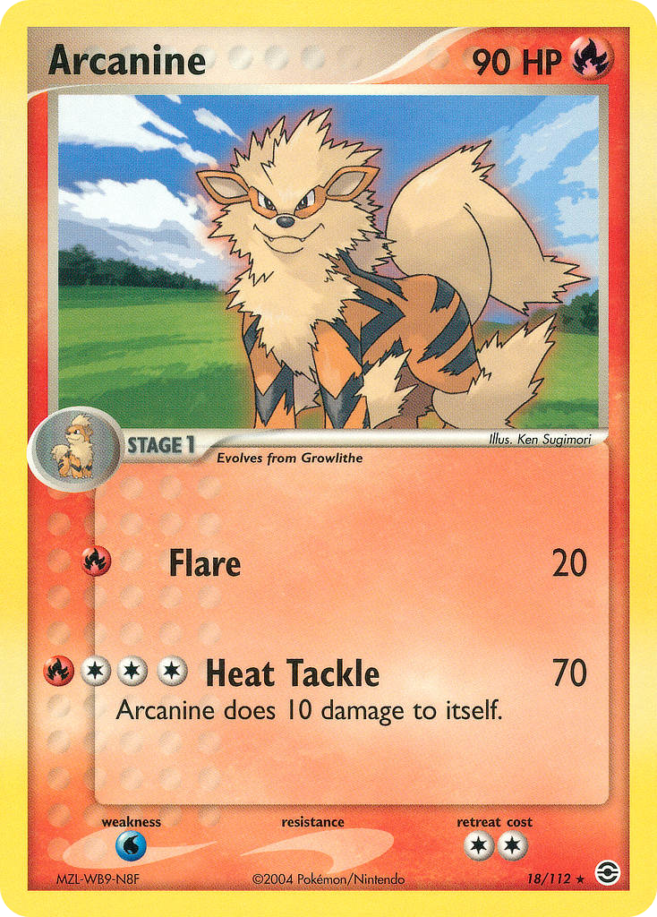 Arcanine — FireRed & LeafGreen #018 / 112