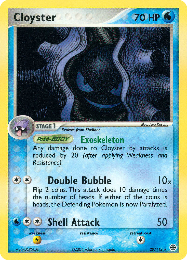 Cloyster — FireRed & LeafGreen #020 / 112
