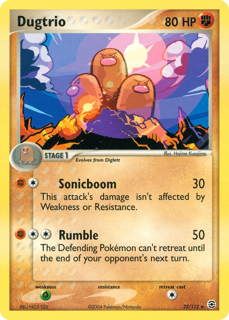 Dugtrio — FireRed & LeafGreen #022 / 112