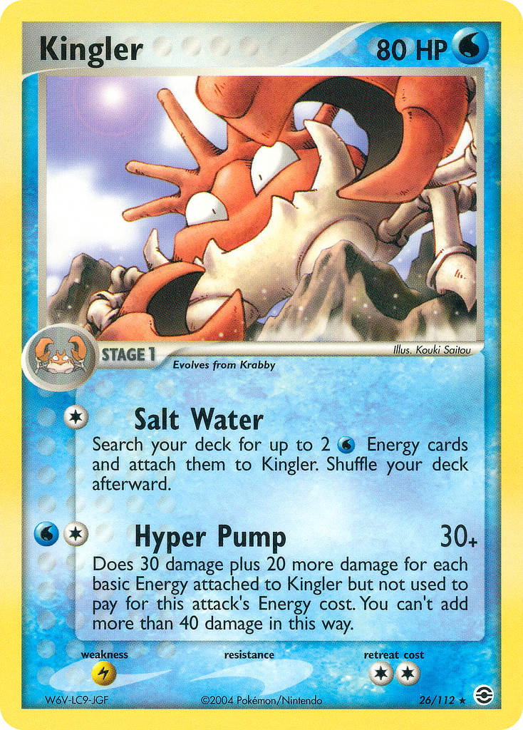 Kingler — FireRed & LeafGreen #026 / 112
