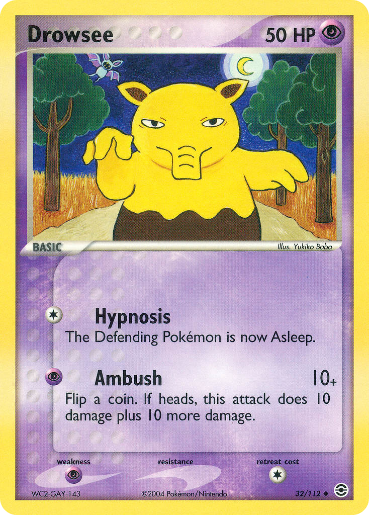 Drowzee — FireRed & LeafGreen #032 / 112