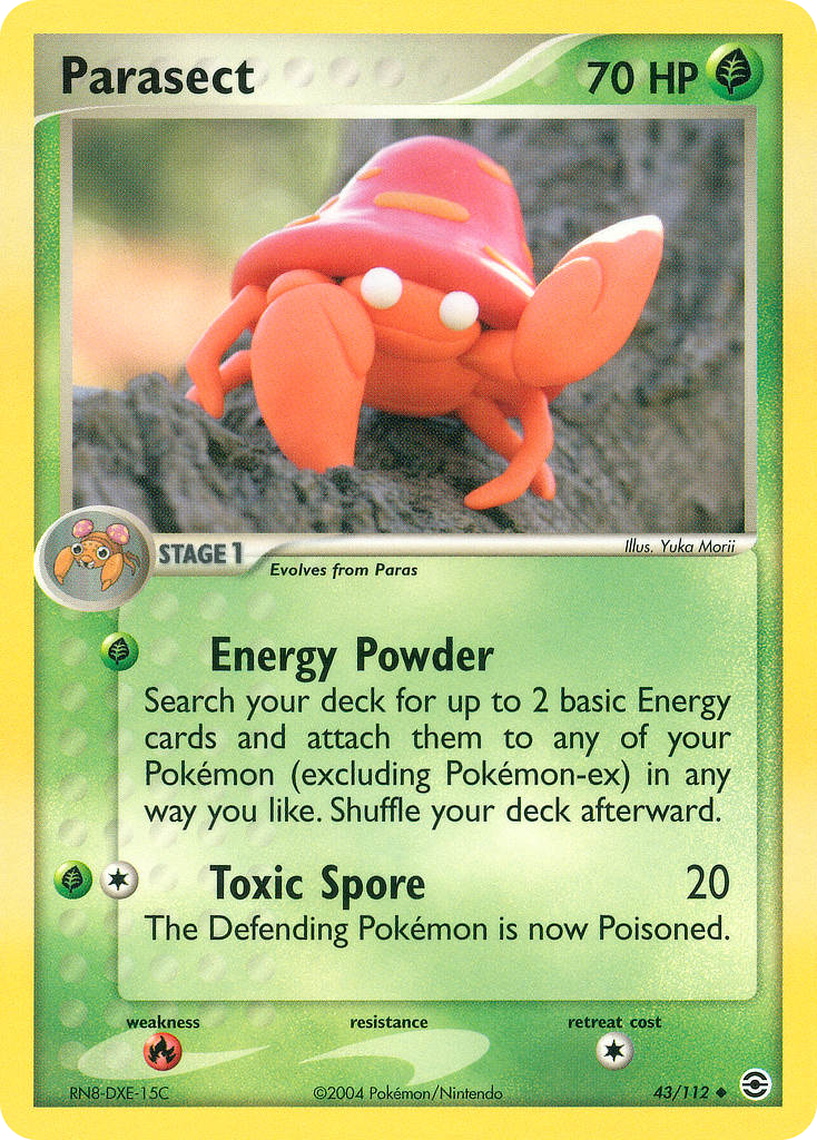 Parasect — FireRed & LeafGreen #043 / 112