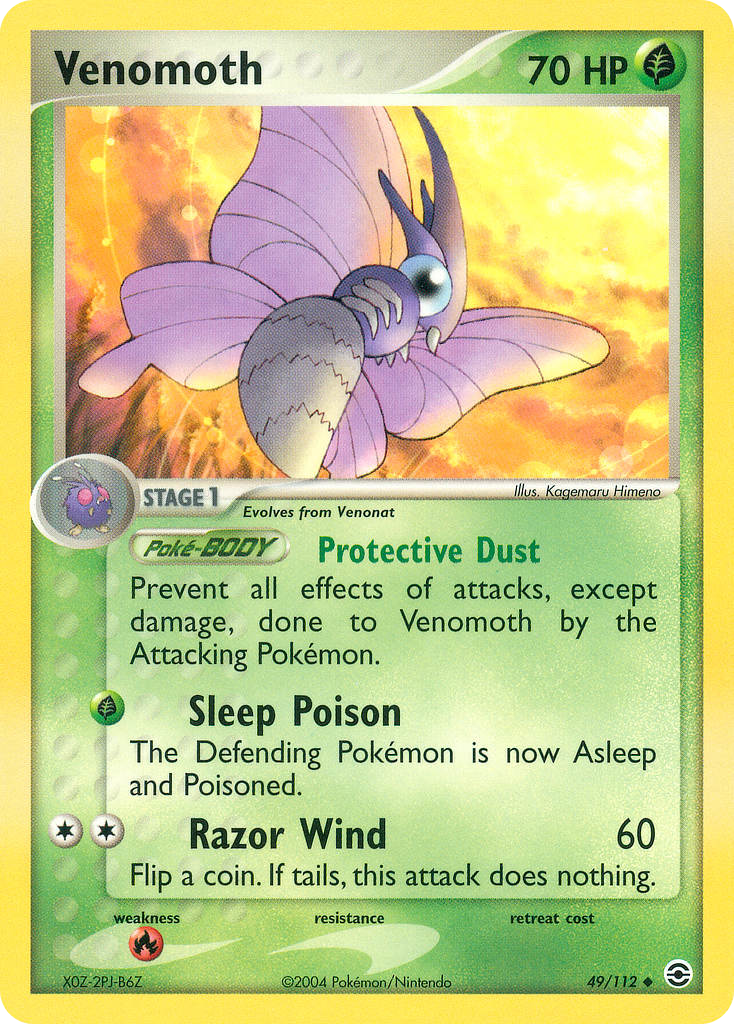 Venomoth — FireRed & LeafGreen #049 / 112