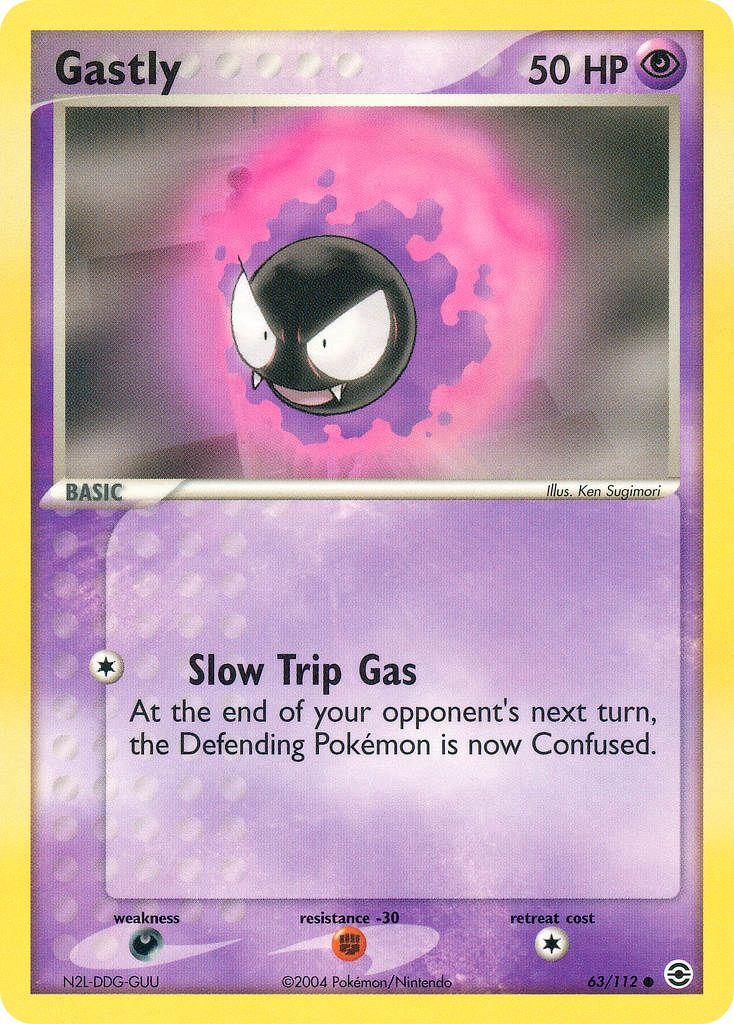 Gastly — FireRed & LeafGreen #063 / 112