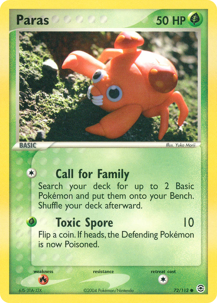 Paras — FireRed & LeafGreen #072 / 112
