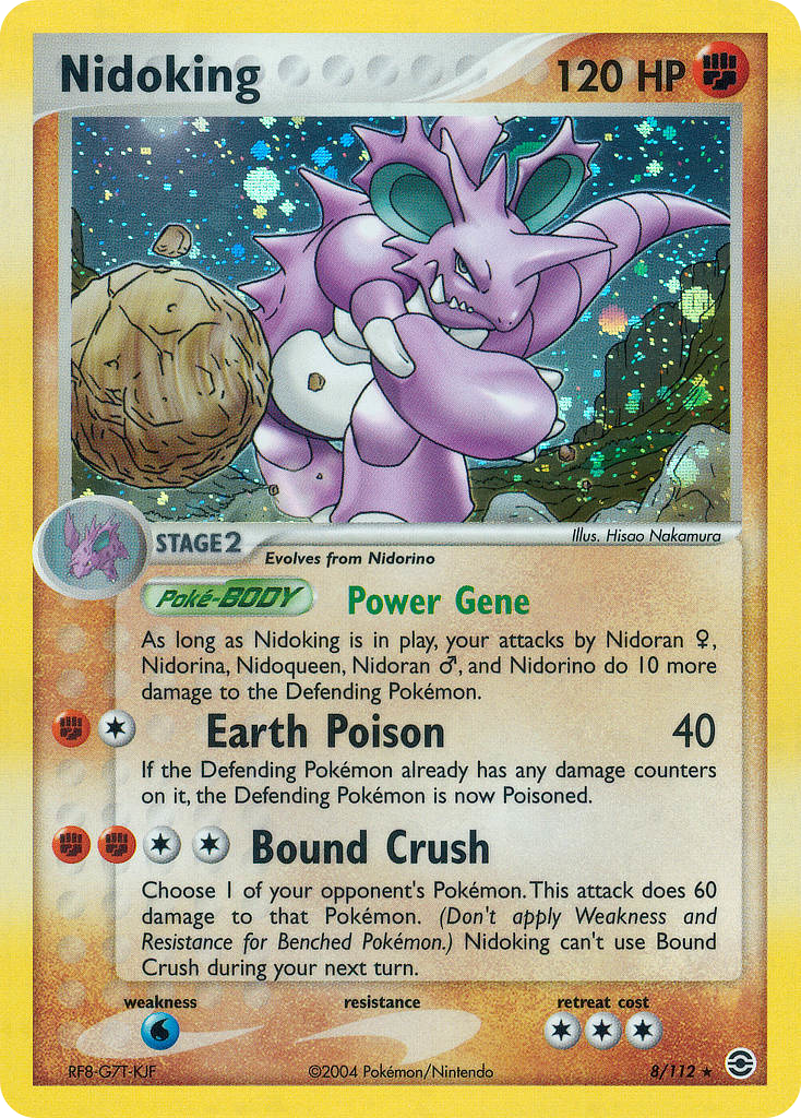 Nidoking — FireRed & LeafGreen #008 / 112
