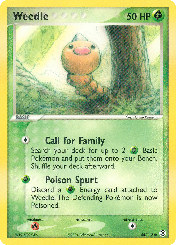 Weedle — FireRed & LeafGreen #086 / 112