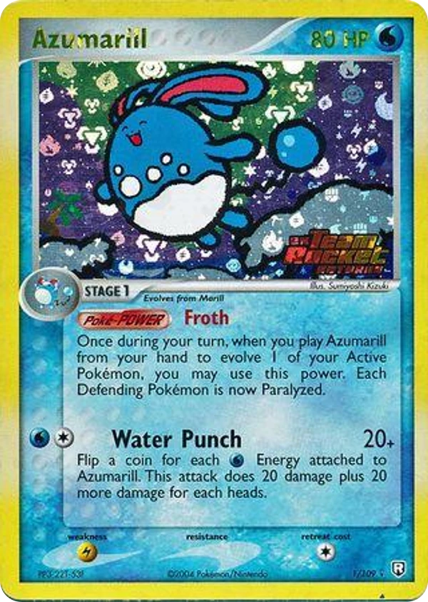 Azumarill — Team Rocket Returns #001 / 109