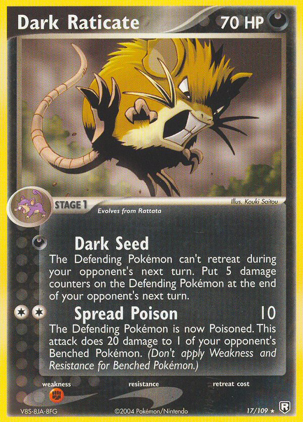 Dark Raticate — Team Rocket Returns #017 / 109