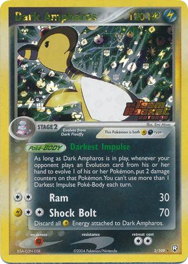 Dark Ampharos — Team Rocket Returns #002 / 109