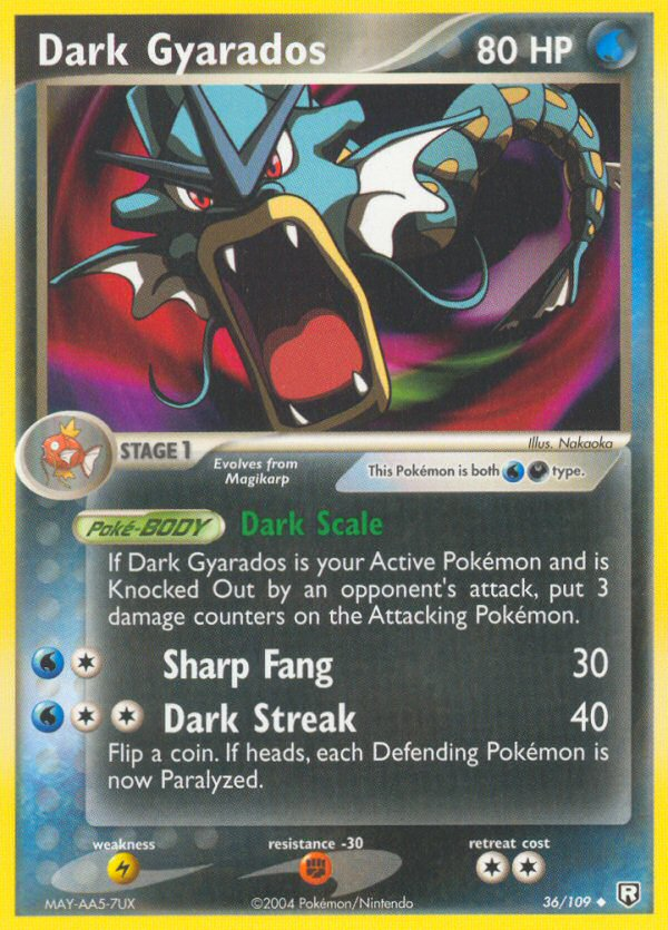 Dark Gyarados — Team Rocket Returns #036 / 109