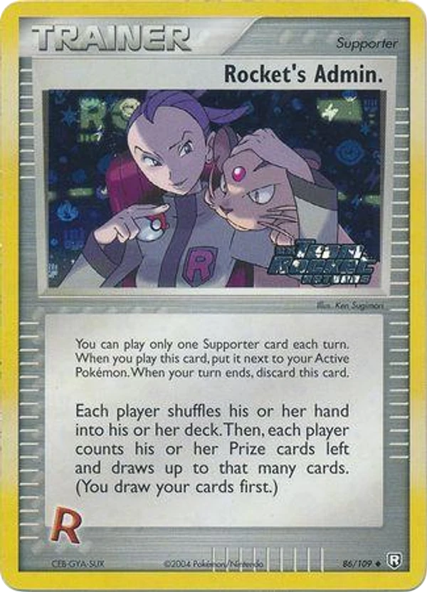 Rocket's Admin. — Team Rocket Returns #086 / 109