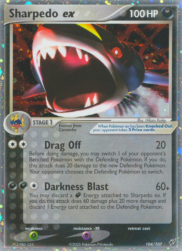 Sharpedo ex — Deoxys #104 / 107