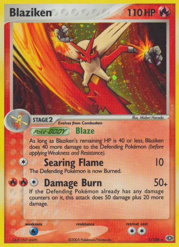 Blaziken — Emerald #001 / 106