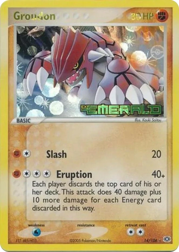 Groudon — Emerald #014 / 106