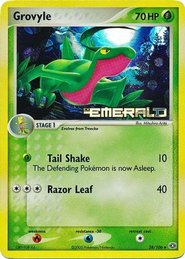 Grovyle — Emerald #028 / 106